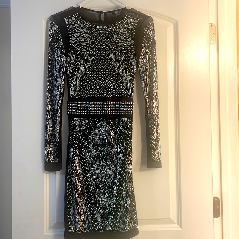 Fashion Nova rhinestone, mini dress. Size extra small
